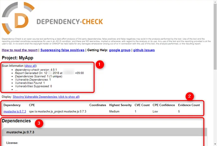 スキャン結果をブラウザで開いて確認する